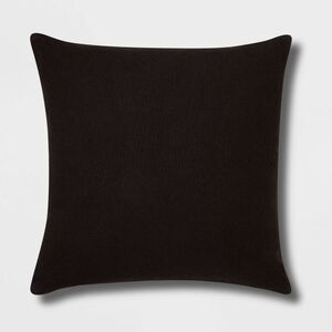 Euro Boucle Colorblock Decorative Pillow Black - Threshold